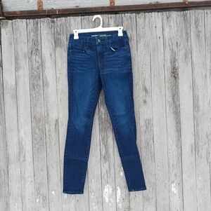 Old Navy  Rockstar Womens Size 4 Darkwash Mid Rise Skinny Jeans Stretch